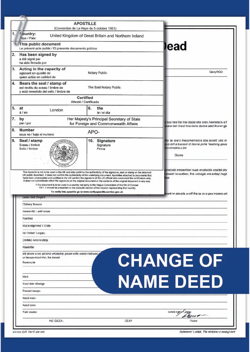 Change of name deed 1