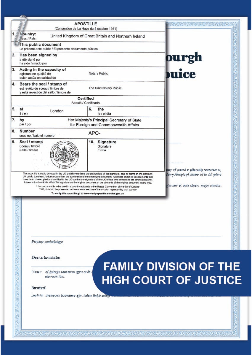 Family Division of the High Court of Justice document