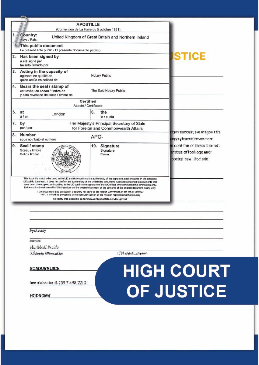 High Court of Justice document