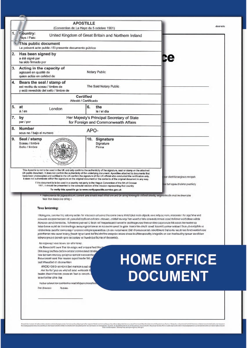 Home Office (HO) document
