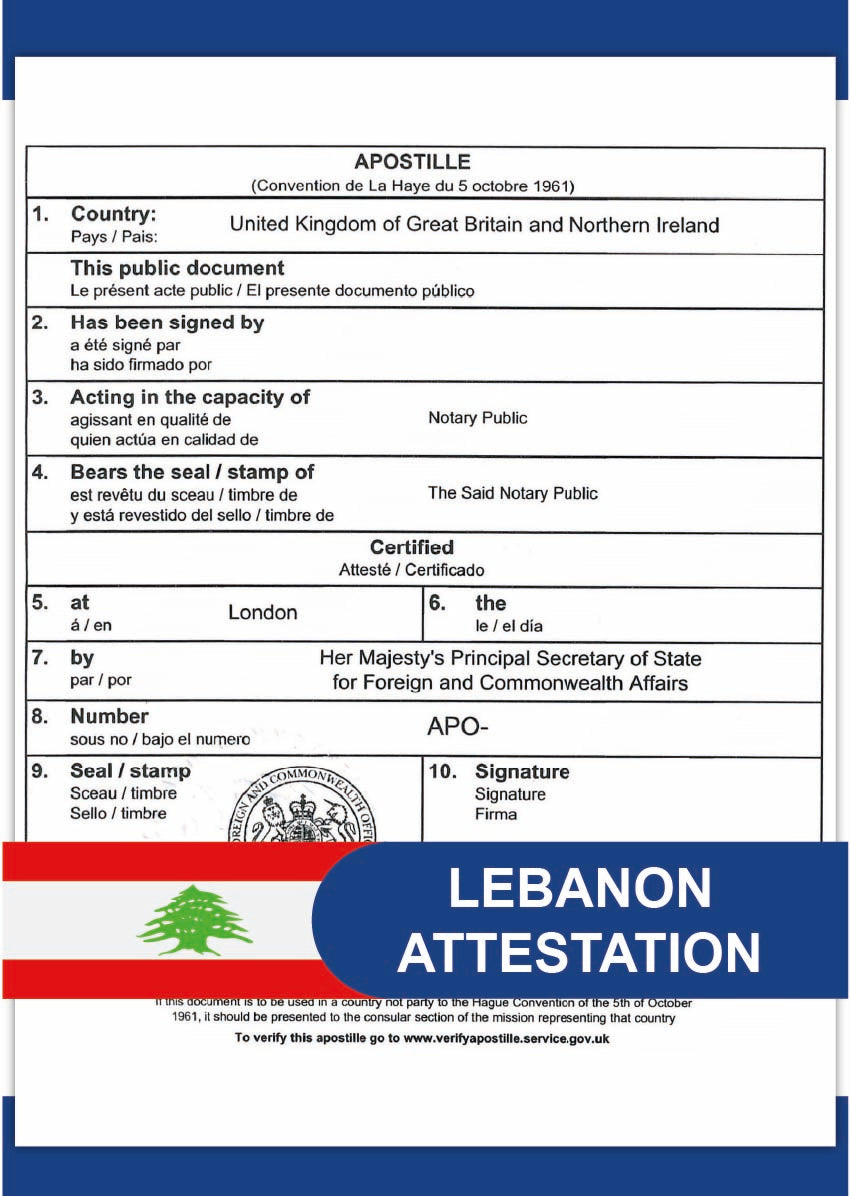 Other country Attestation 10