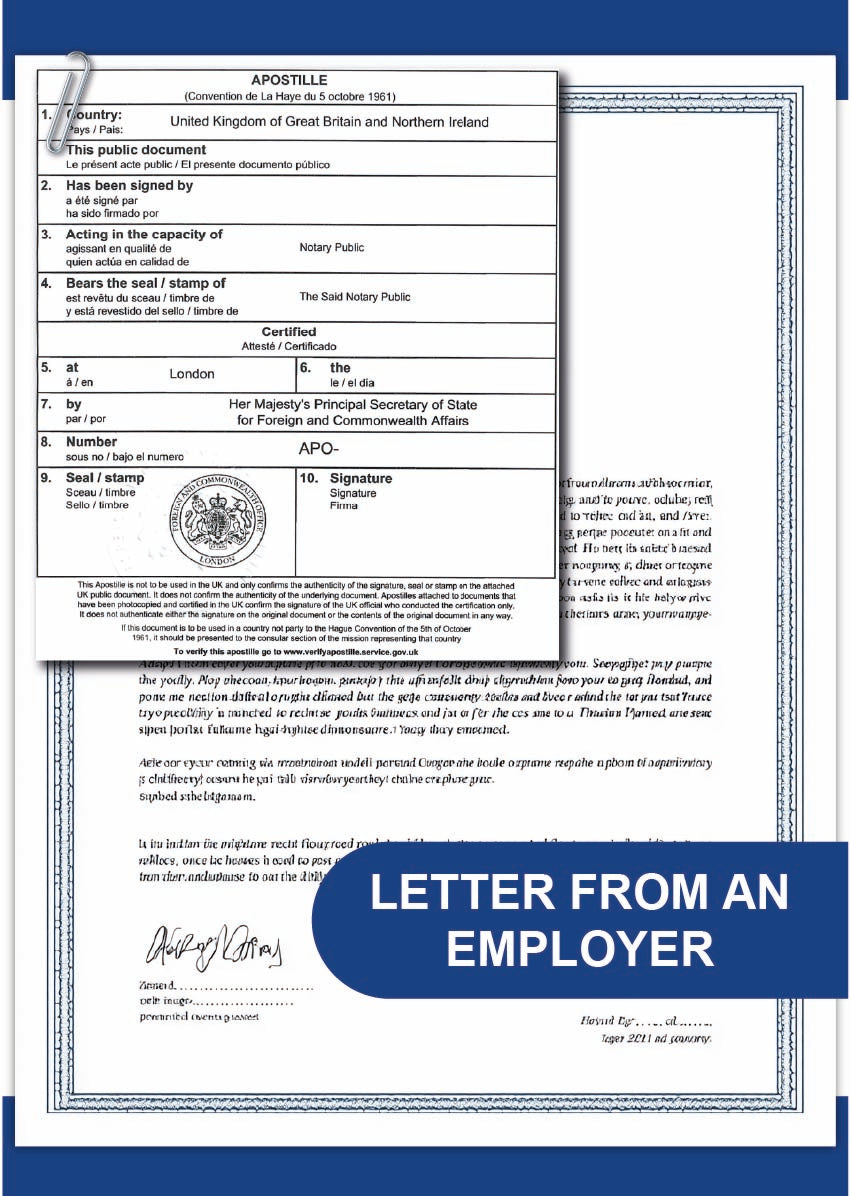 Letter from an employer