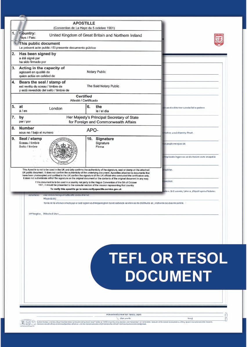 TEFL or TESOL document