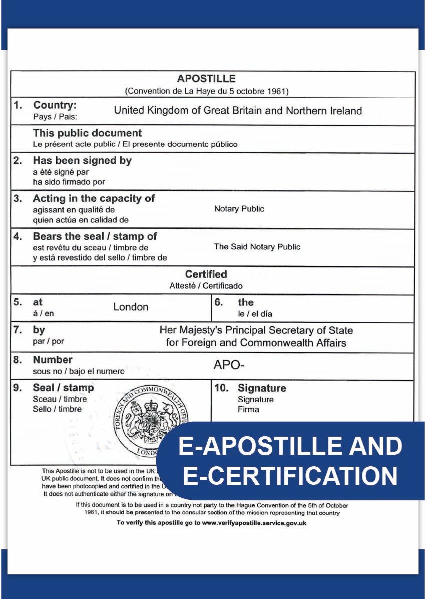 e-Apostille+e-Certification